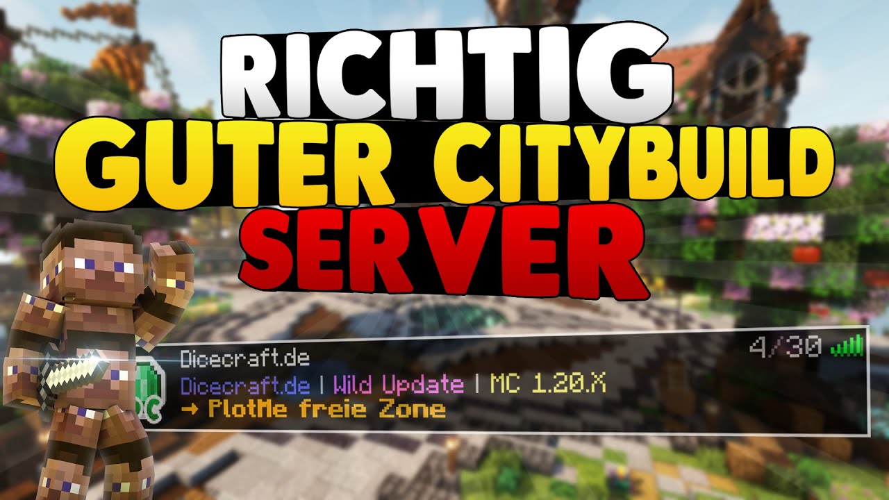 Ein WIRKLICH GUTER Citybuild Server! | MINECRAFT SERVER VORSTELLUNG 1.20.1 | Dicecraft.de