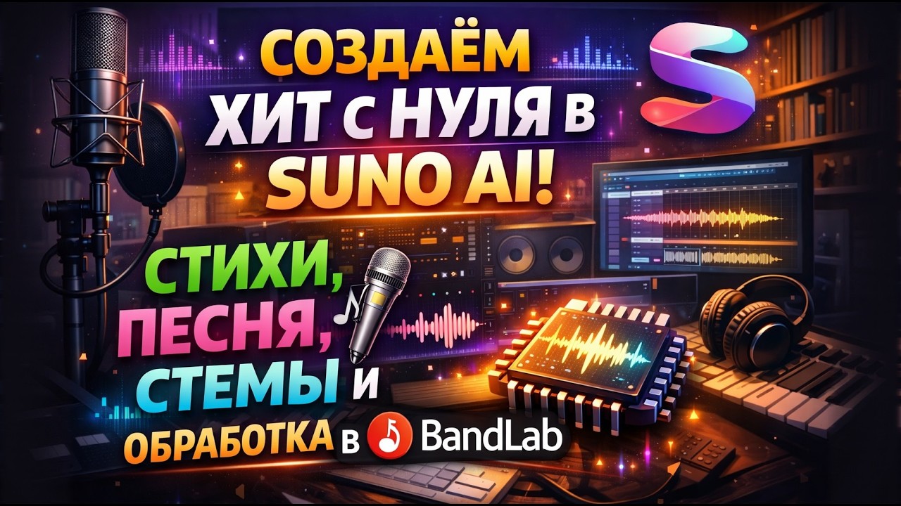 Создаём хит с нуля в Suno AI (МАСТЕР SUNO)