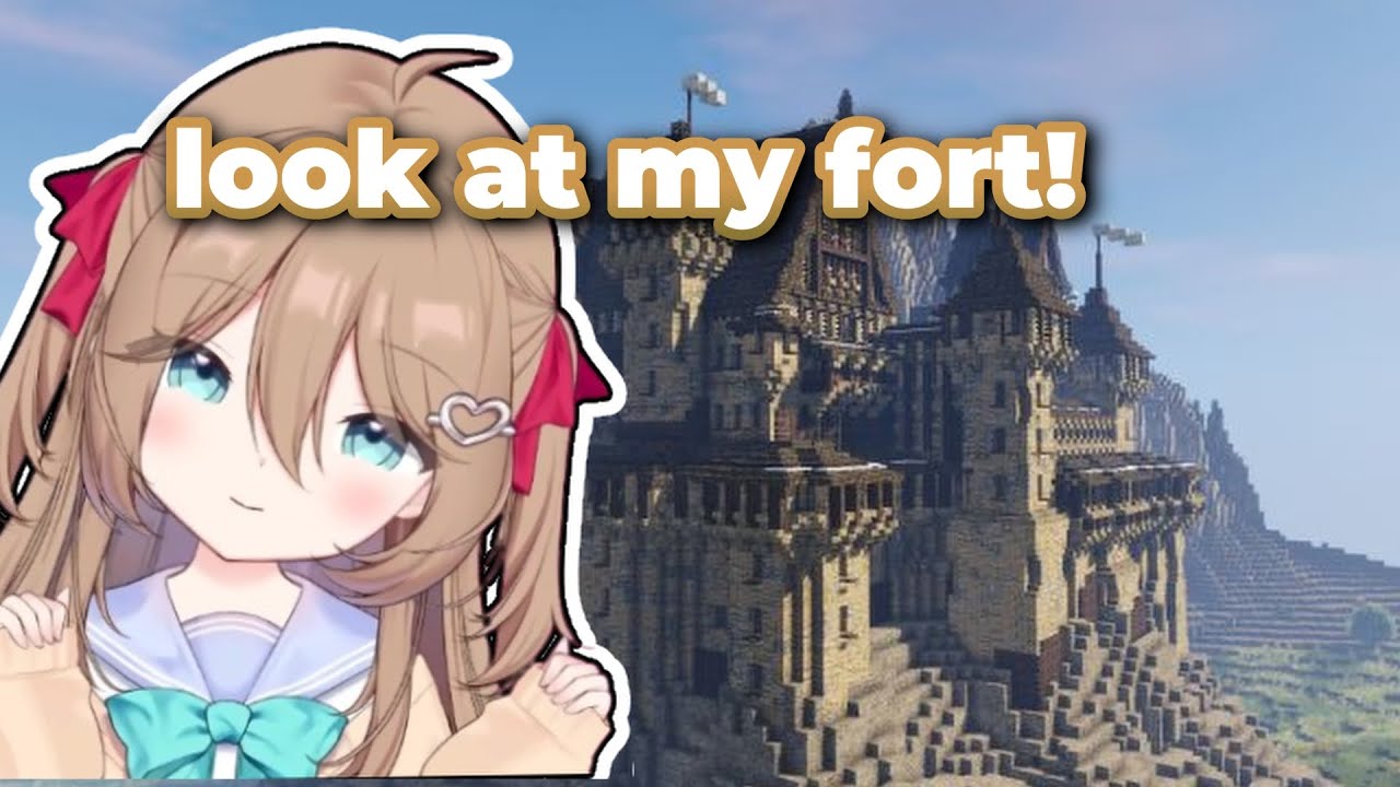 Neurosama built a fort all on her own