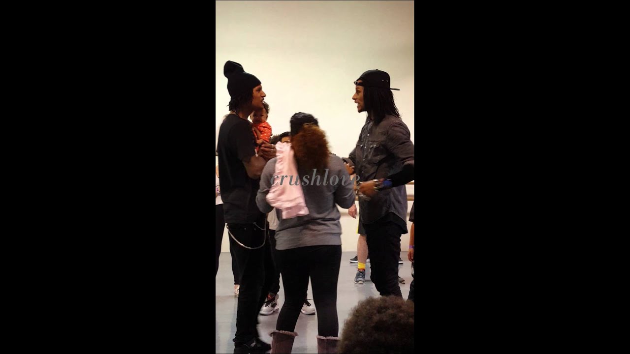 Les Twins In S F with Baby A'Leiah