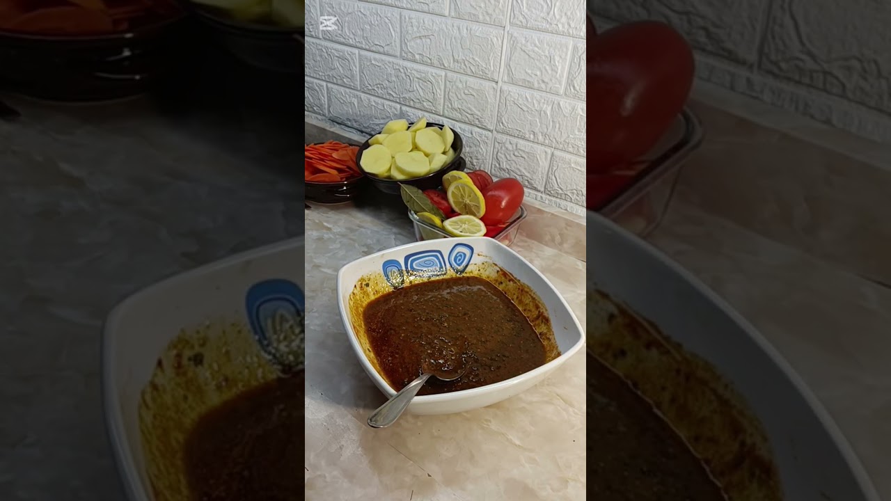 لاطة الحوت بالخضرة في الفرن