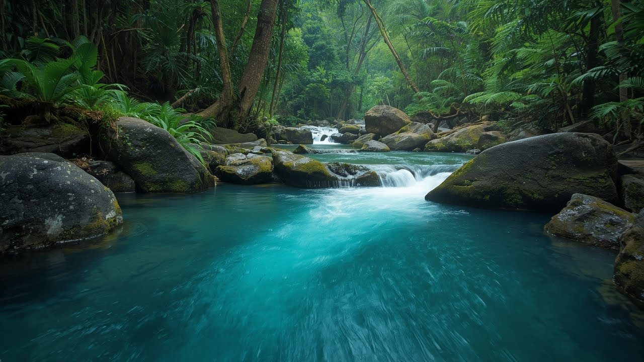 Relax in Beautiful Forest, Peaceful Forest Stream with Bird Songs, Nature Sounds, Forest Ambience #1