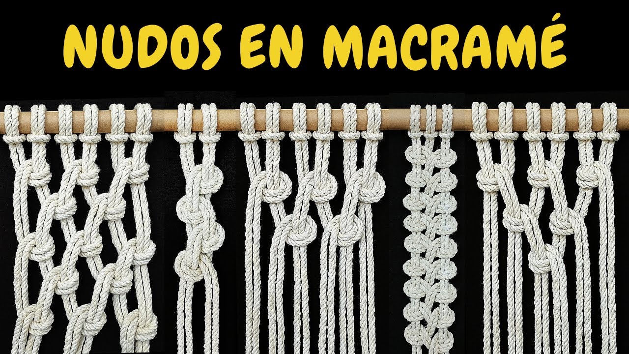 DIY 5 formas de usar un NUDO FESTON | DIY 5 ways to use a Macrame Half-Hitch Knot