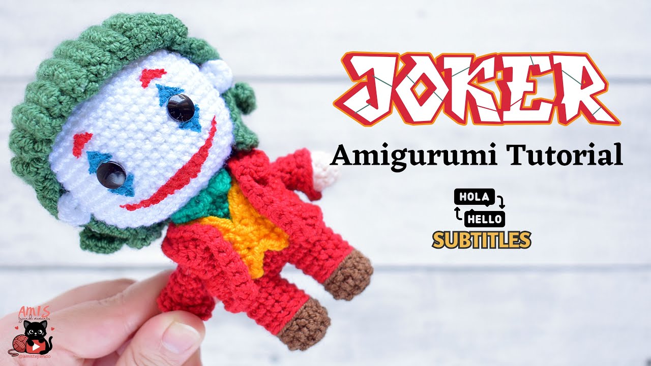 Cómo tejer al Joker | Amigurumi Tutorial | ENG/SPA Subtitles