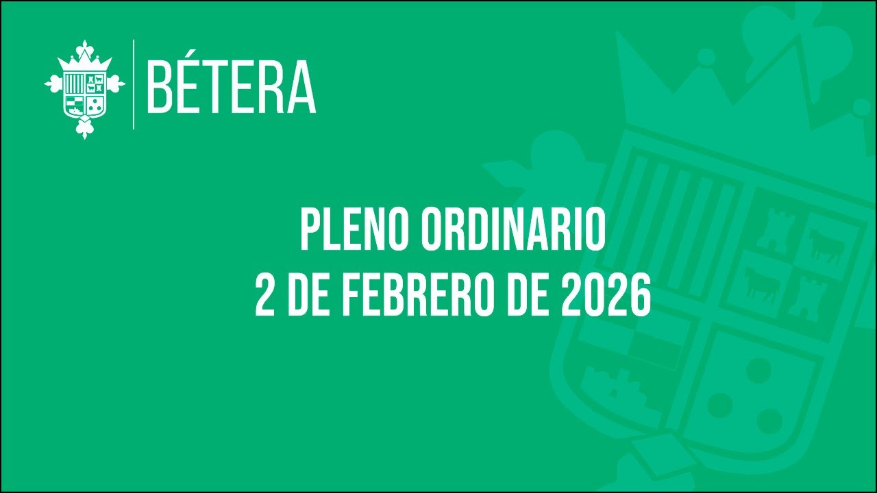 Pleno Ordinario del 2 de febrero de 2026