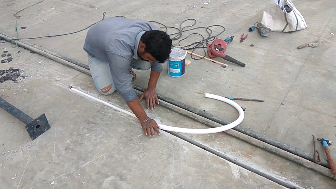 Expansion joint backer rod fixing