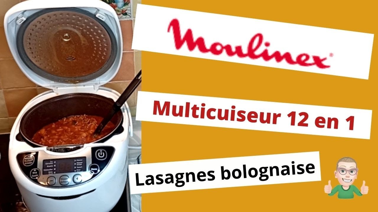 Lasagnes bolognaise avec l'aide du multicuiseur 12 en 1 Moulinex