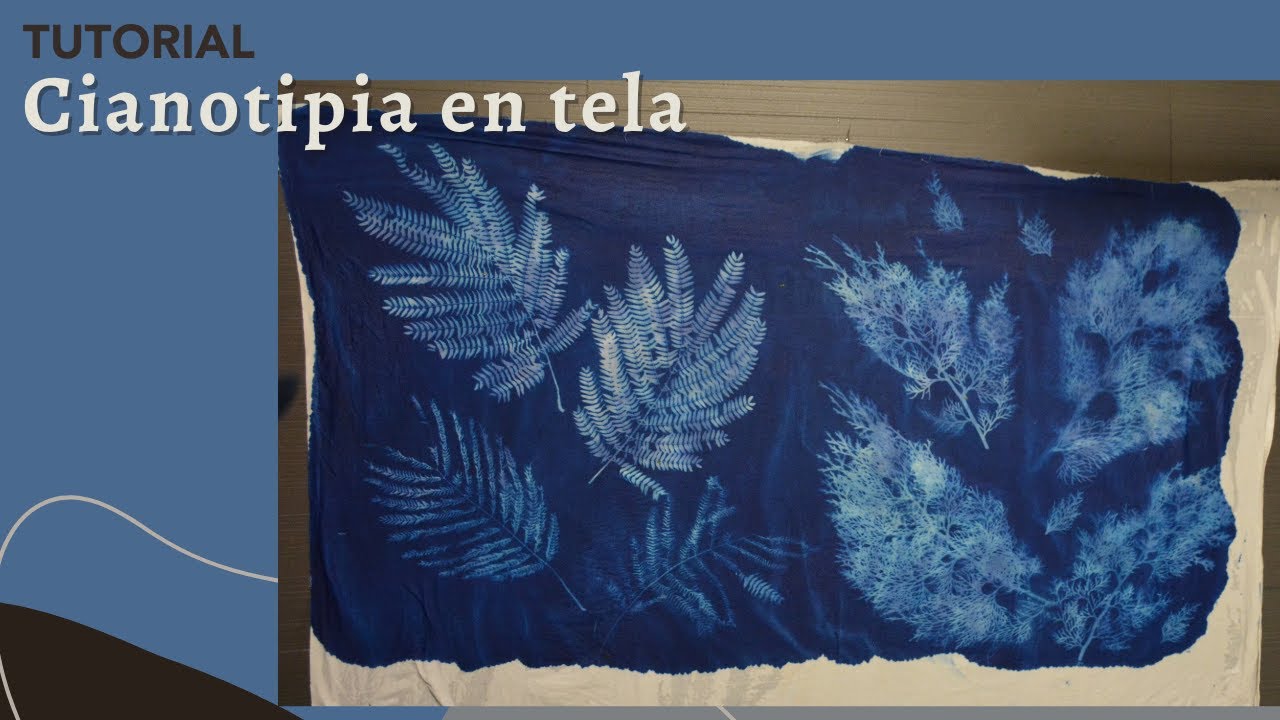 Cómo hacer cianotipia en tela