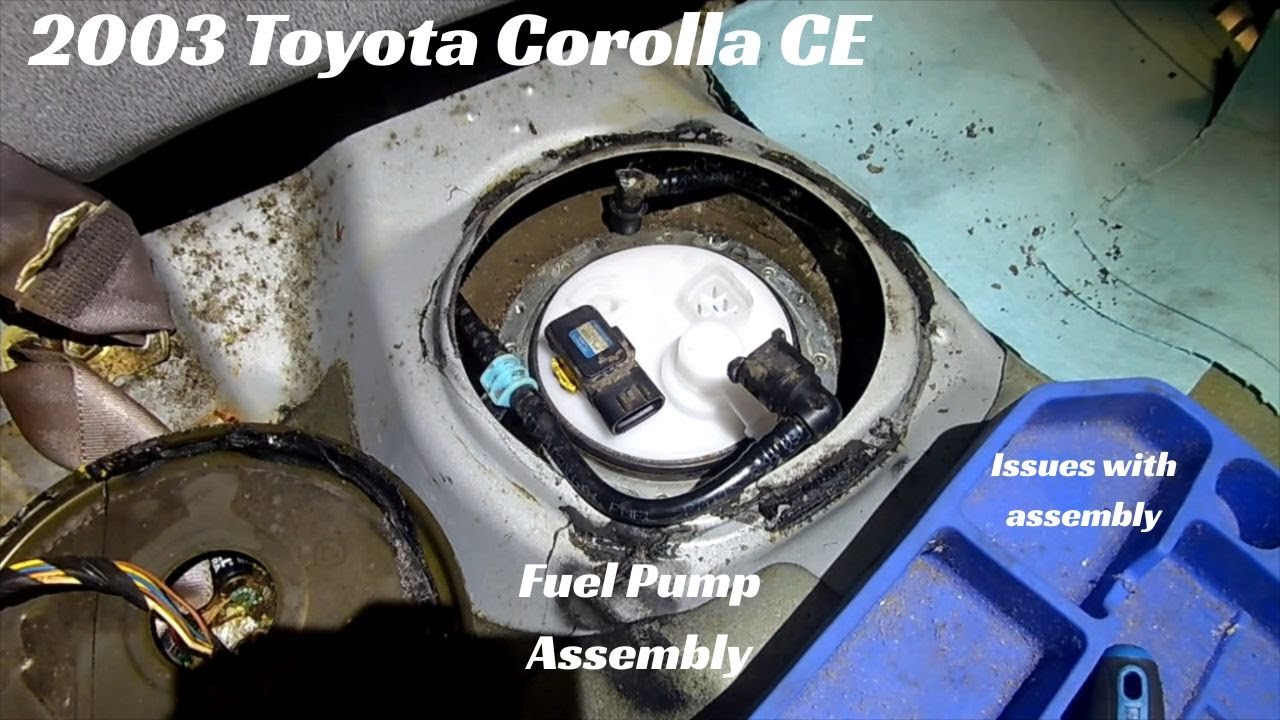 2003 Toyota Corolla CE Fuel Pump #automobile #diy #how #howto #mechanic #toyota