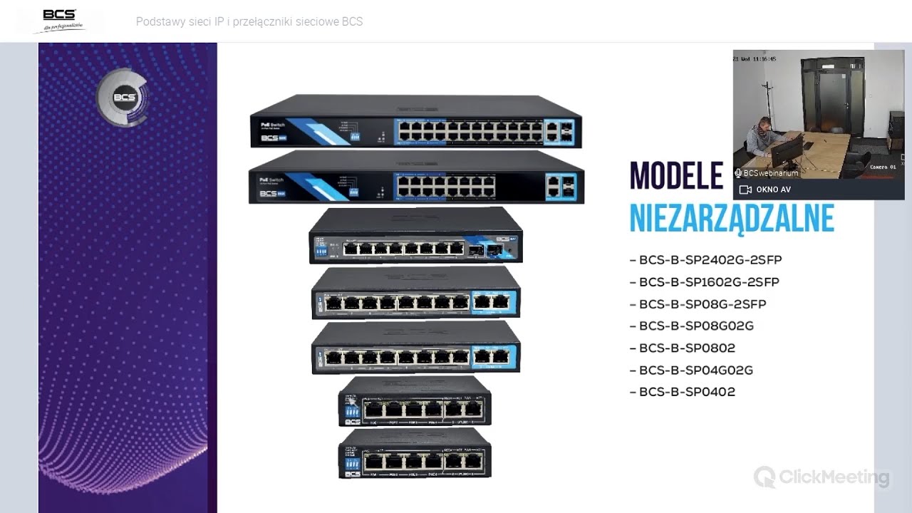 Podstawy sieci IP i przełączniki sieciowe BCS