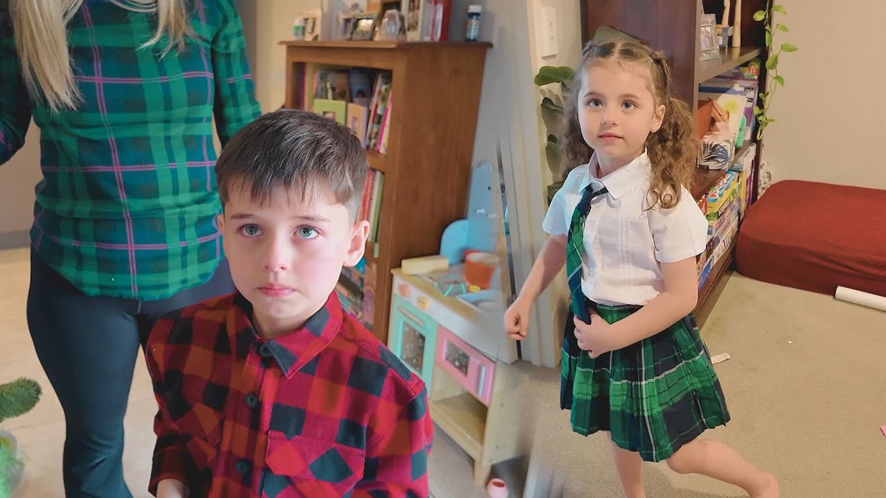 NOAH & HAZEL Wearing Scottish Tartan 🥰 | British Indian Family