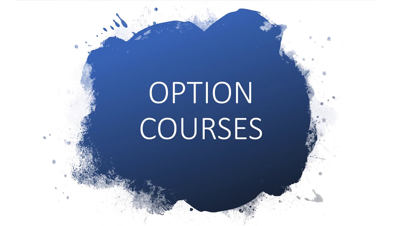 Option Courses 2021 2022
