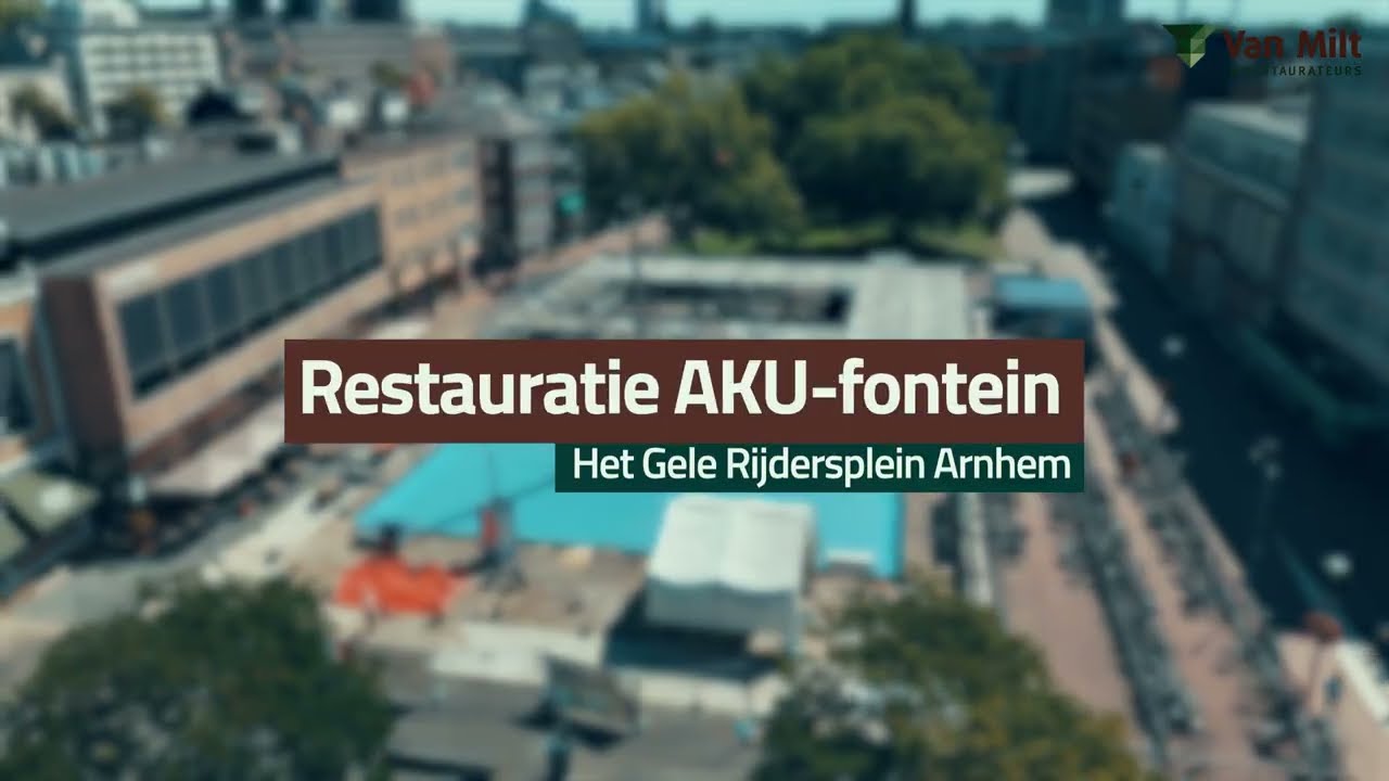 Restauratie van de AKU-fontein op het Gele Rijdersplein – Van Milt Restaurateurs