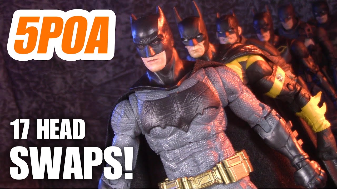 BATFLECK HEAD SWAPS! McFarlane Toys DC Multiverse Batman v Superman: Dawn of Justice Action Figure