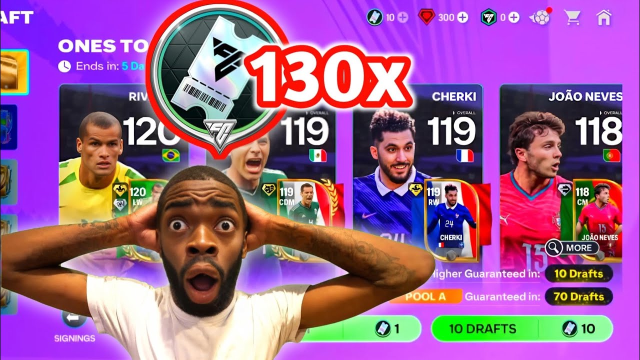 EA FC MOBILE 26 &bull; 130x New Draft Voucher Pack Opening 💥!! #fcmobile #fifamobile 