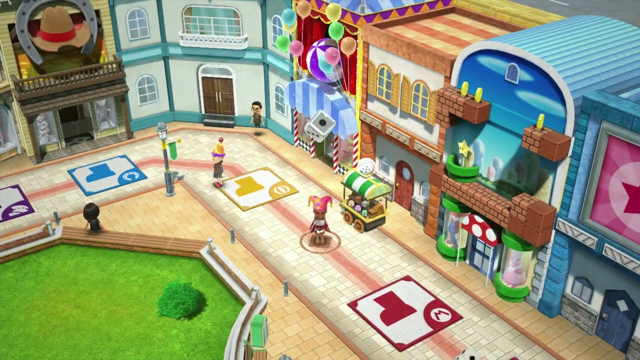 Wii Party U Mii Fashion Plaza Abby vs Shinnosuke vs Hayley vs Tyrone