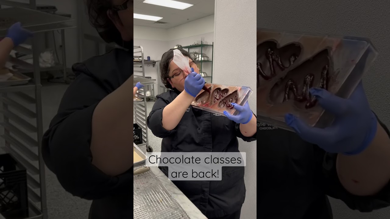 Hands-on chocolate making fun! #chocolateclass