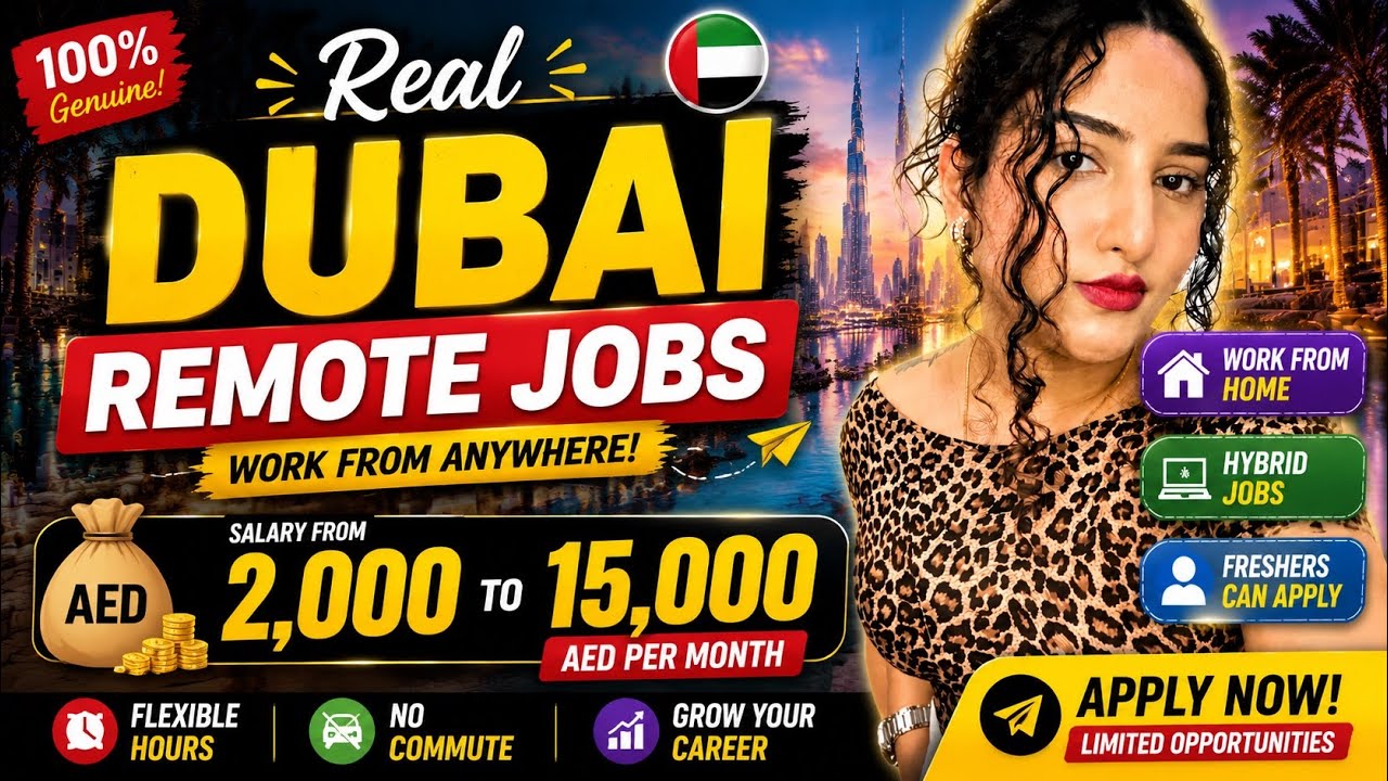 REAL Work From Home Jobs in UAE 2026 | Live Search + Companies Hiring Now