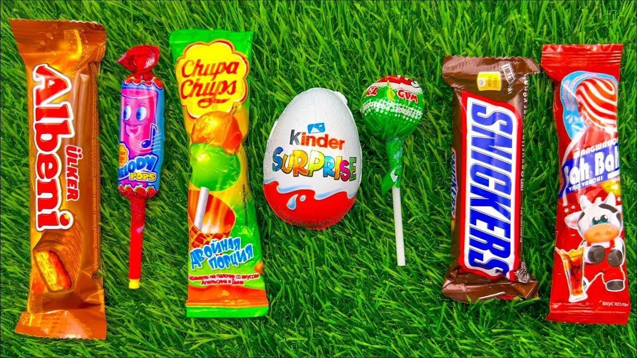 Satisfying Video Asmr Unboxing GIANT Sweets Chocolate and Rainbow Lollipops with Candy Cutting Asmr.