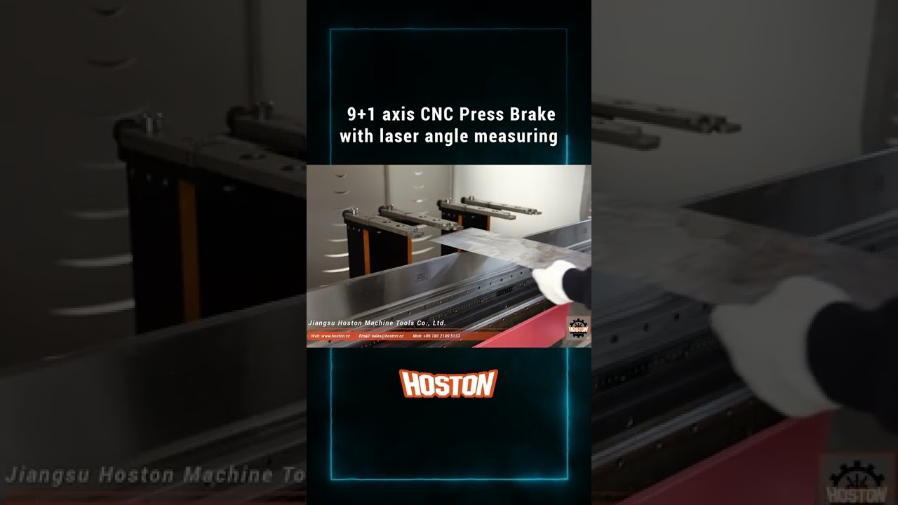 Make bending more precise｜9+1 axis Hydrid CNC Press Brake with laser angle measuring