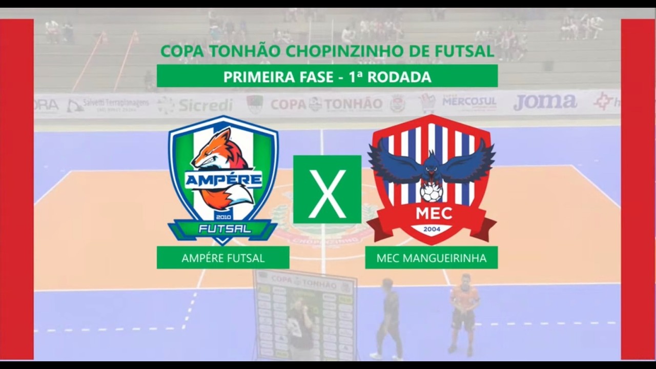 COPA TONHÃO CHOPINZINHO DE FUTSAL 2026 - PRIMEIRA FASE - 1ª RODADA