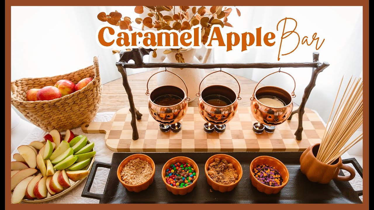 CARAMEL APPLE BAR | festive fall treat! Set up, & Tips 🍏