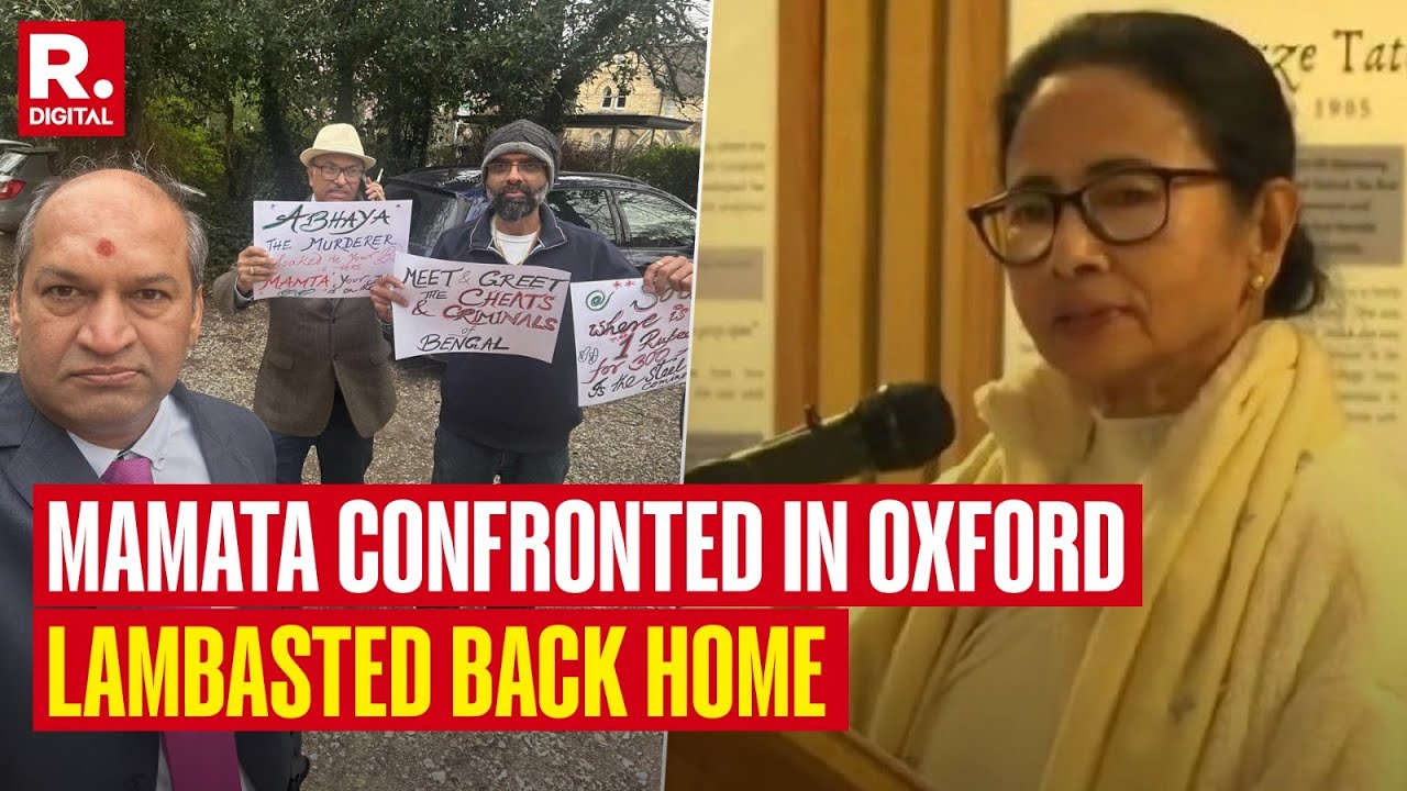 Mamata Banerjee's Oxford Fiasco: West Bengal CM Confronted At Kellogg College, Lambasted Back Home