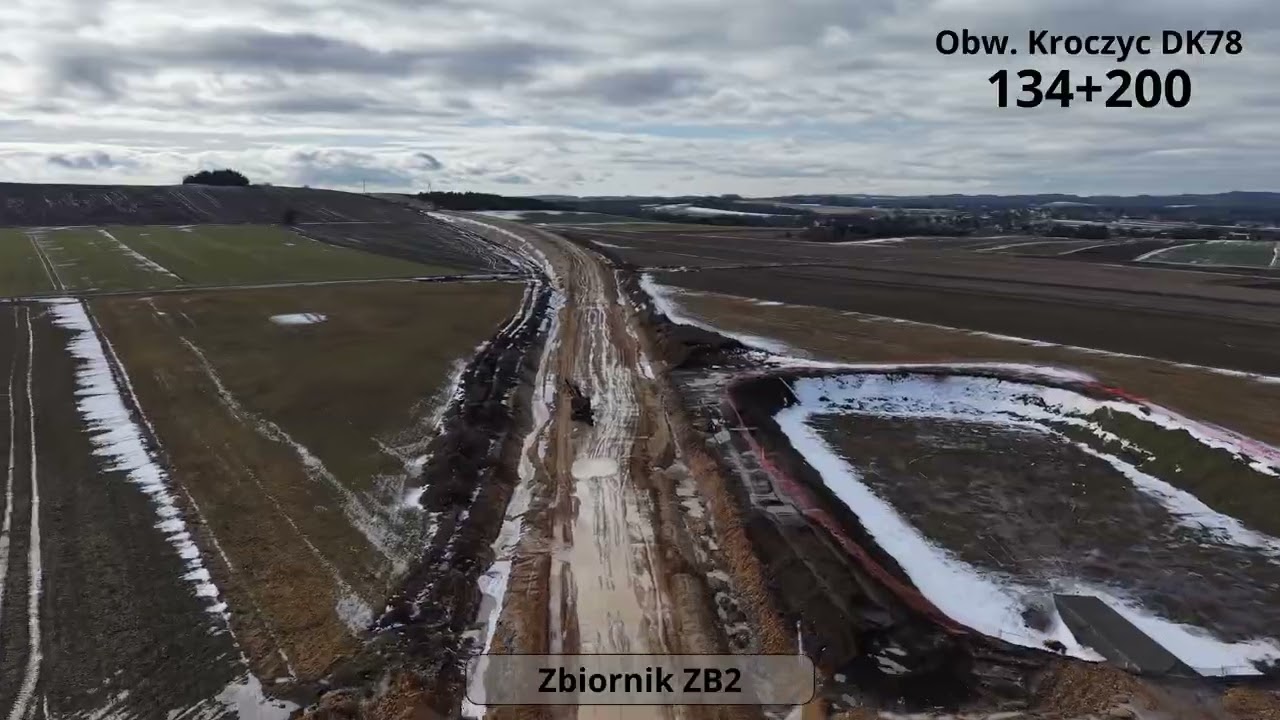 DK78 Obwodnica Kroczyc - przelot liniowy (2026.02.17)