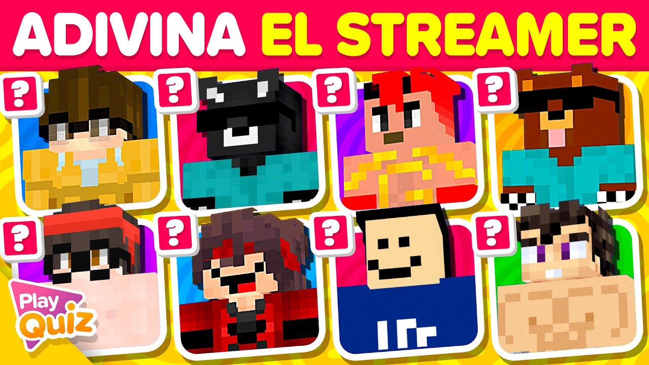 Adivina el Streamer por su Skin de Minecraft ⚔️👾🤔  Junto a @Shadoune666 | Play Quiz de Streamers