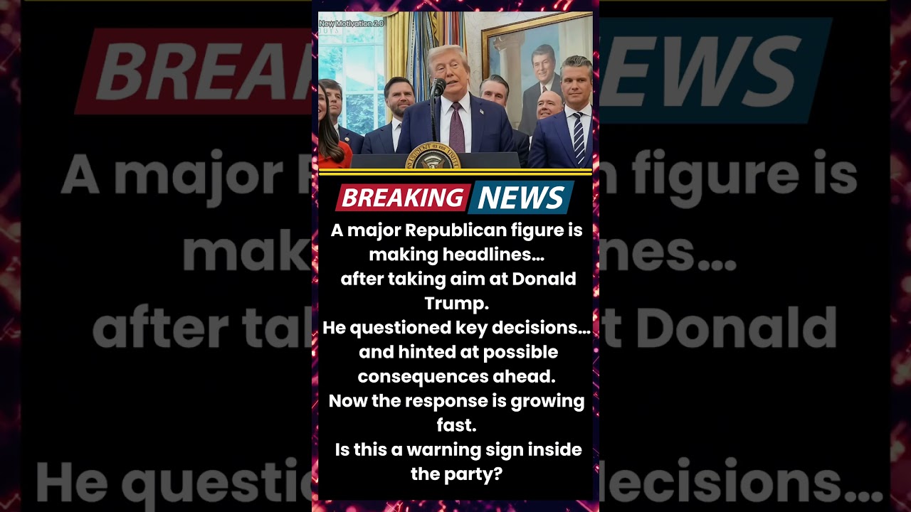 Former GOP Leader Targets Trump &mdash; Big Reaction 😳