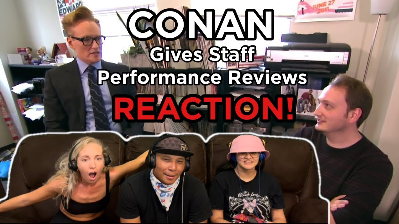 Conan Gives Staff Performance Reviews - Reaction!