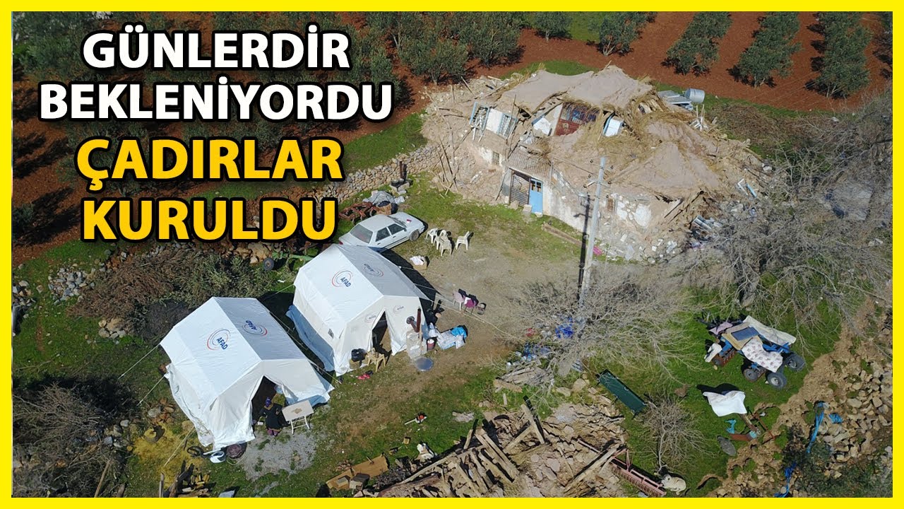 Gaziantep Nurdağı'nda Çadırlar Köylere Ulaştı