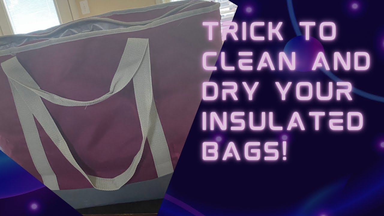 Tip to clean and dry insulated bags and lunch bags!￼