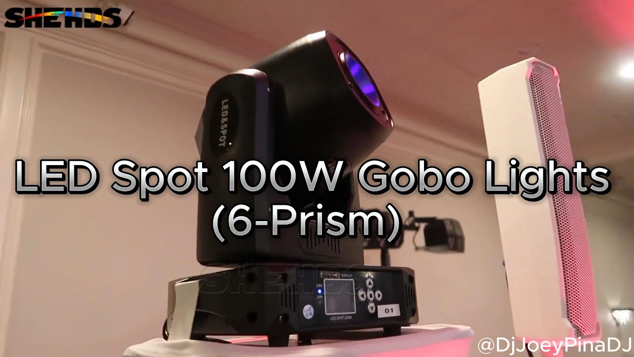 【Testing Review】(6-Prism) LED Spot 100W Gobo Lights by Joey Pina