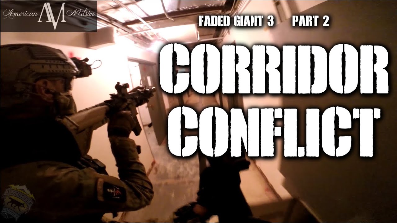 American Milsim Faded Giant 3 Part 2: Corridor Conflict (Elite Force Airsoft Gun 4CRS)