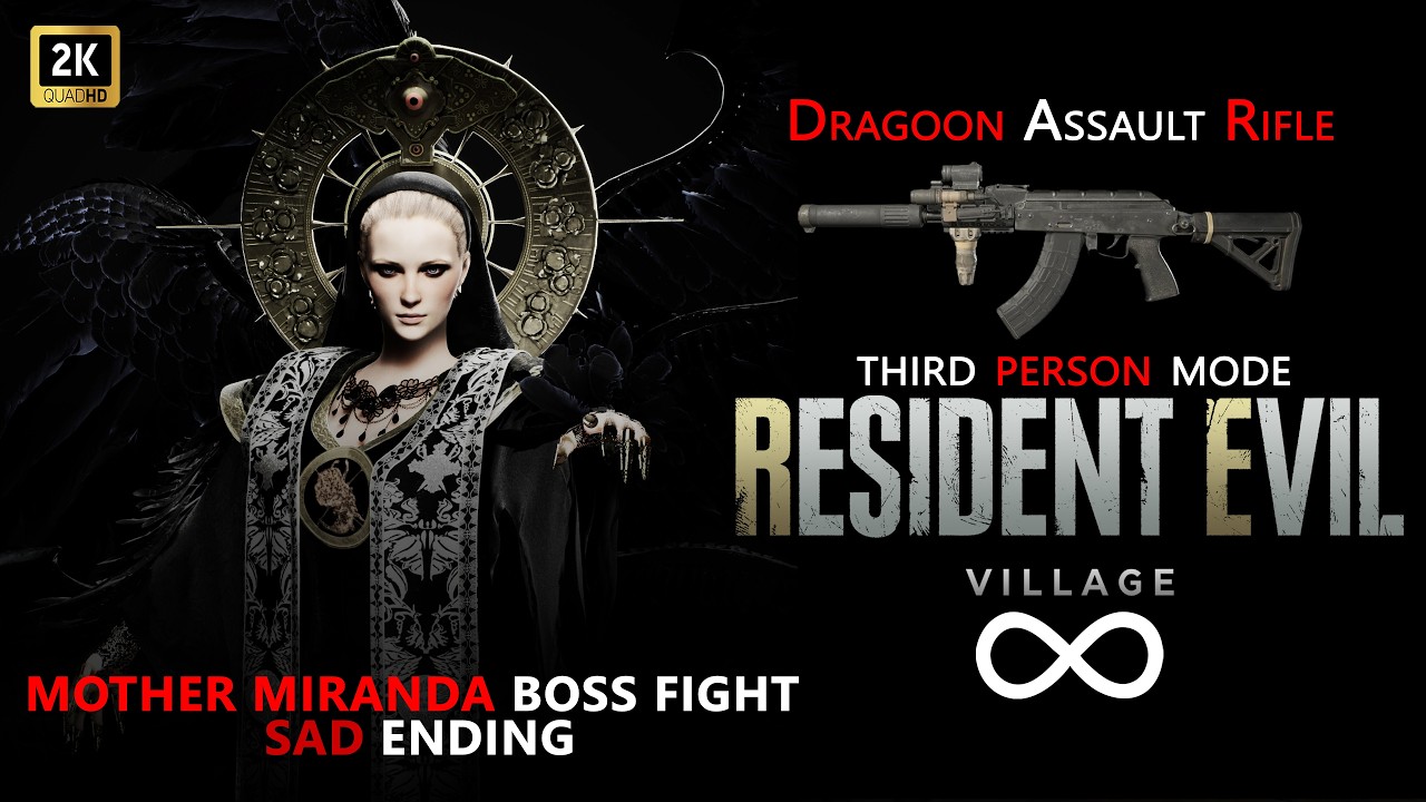 RE8 Village Mother Miranda Boss Fight and Sad Ending [Dragoon] #leon #re8 #re9 #residentevil