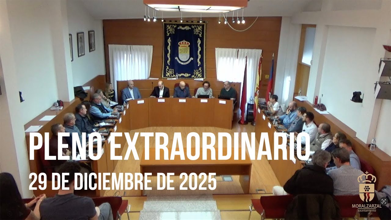 Pleno extraordinario 29/12/2025