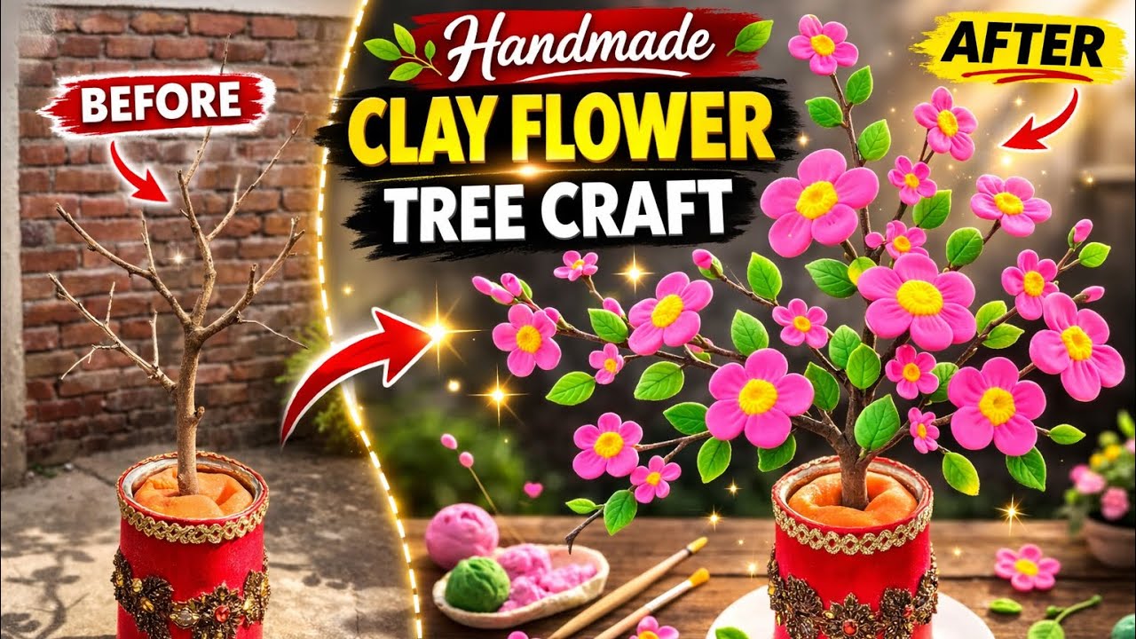 I Made a Beautiful Tree From Clay 🌳 | Most Satisfying Handmade Craft 