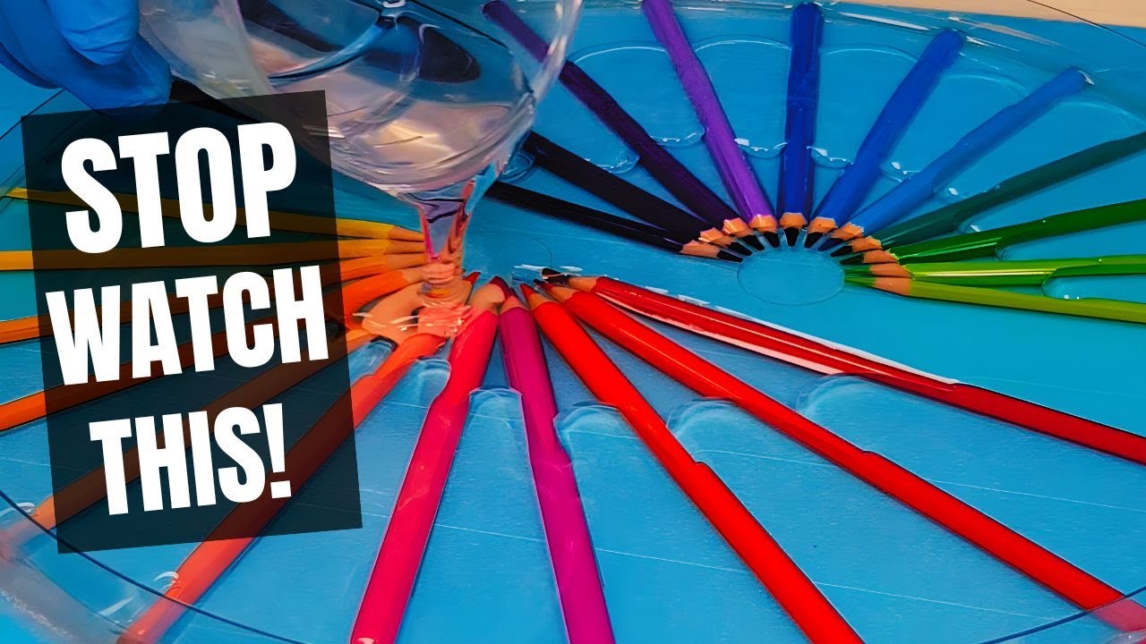 I Made a Clock From Colored Pencils! The Result Is Wild!