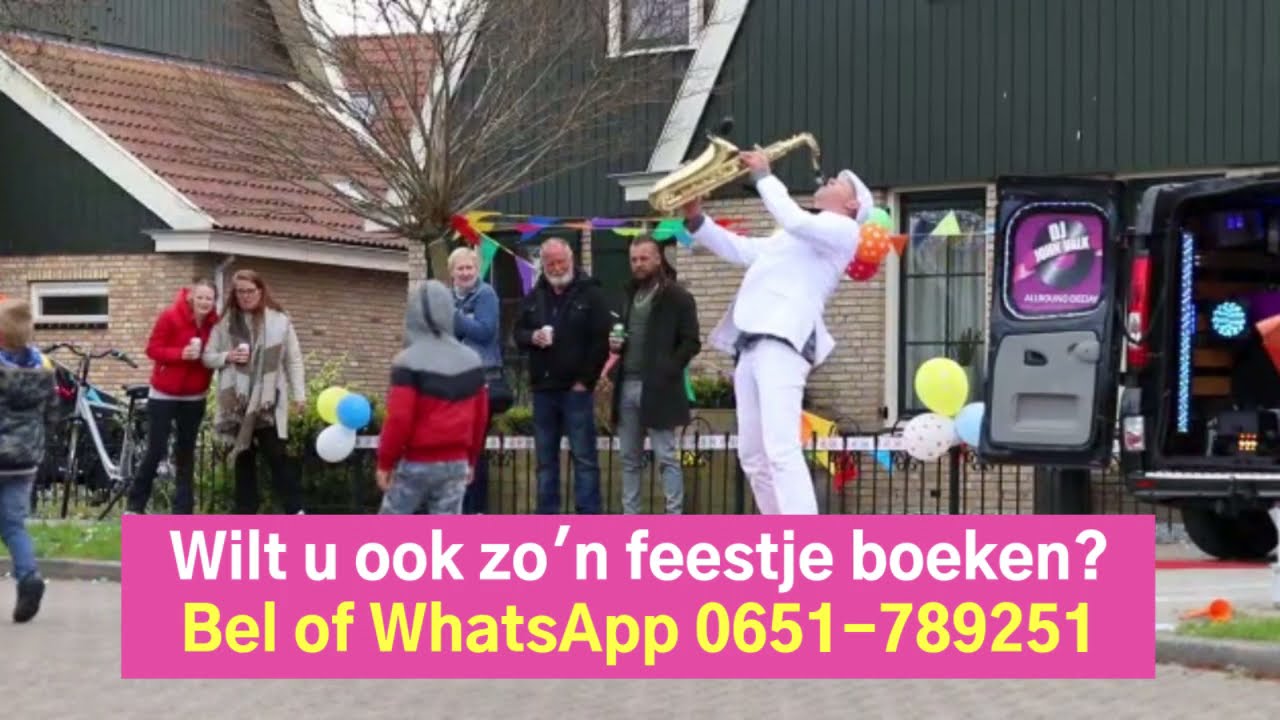 Verjaardagsbus | Boek de Verjaardagsbus met DJ & Saxofonist
