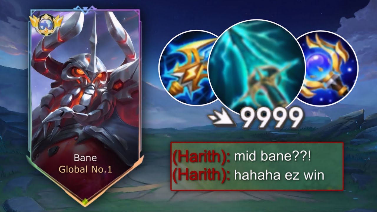 DON'T CELEBRATE TOO EARLY !!😏 BANE FULL MAGIC BURST BUILD INSANE 1 HIT (enemy regret after)
