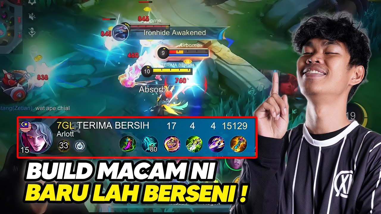 PAKAI BUILD NI DAN FOLLOW TUTORIAL DI VIDEO NI. KORANG AKAN PAHAM ARLOTT DAMAGE NI MACAM MANA
