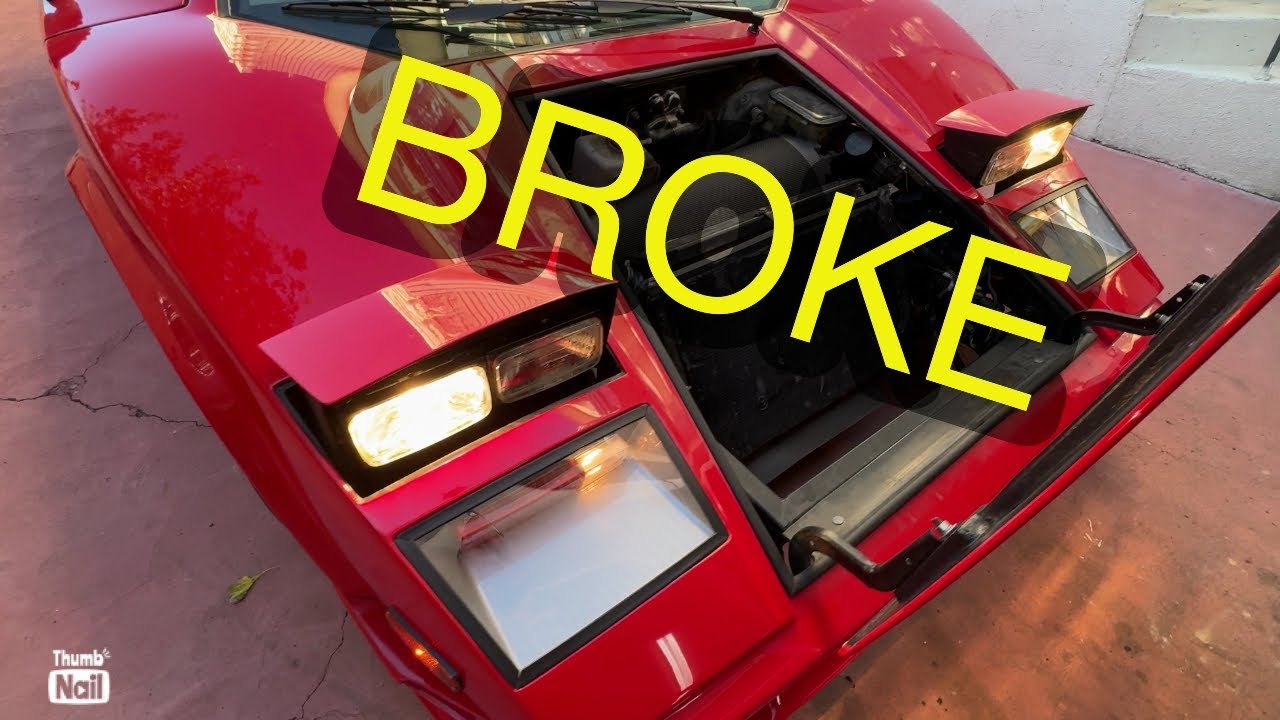 Fixing the headlights on my fake Lamborghini Countach