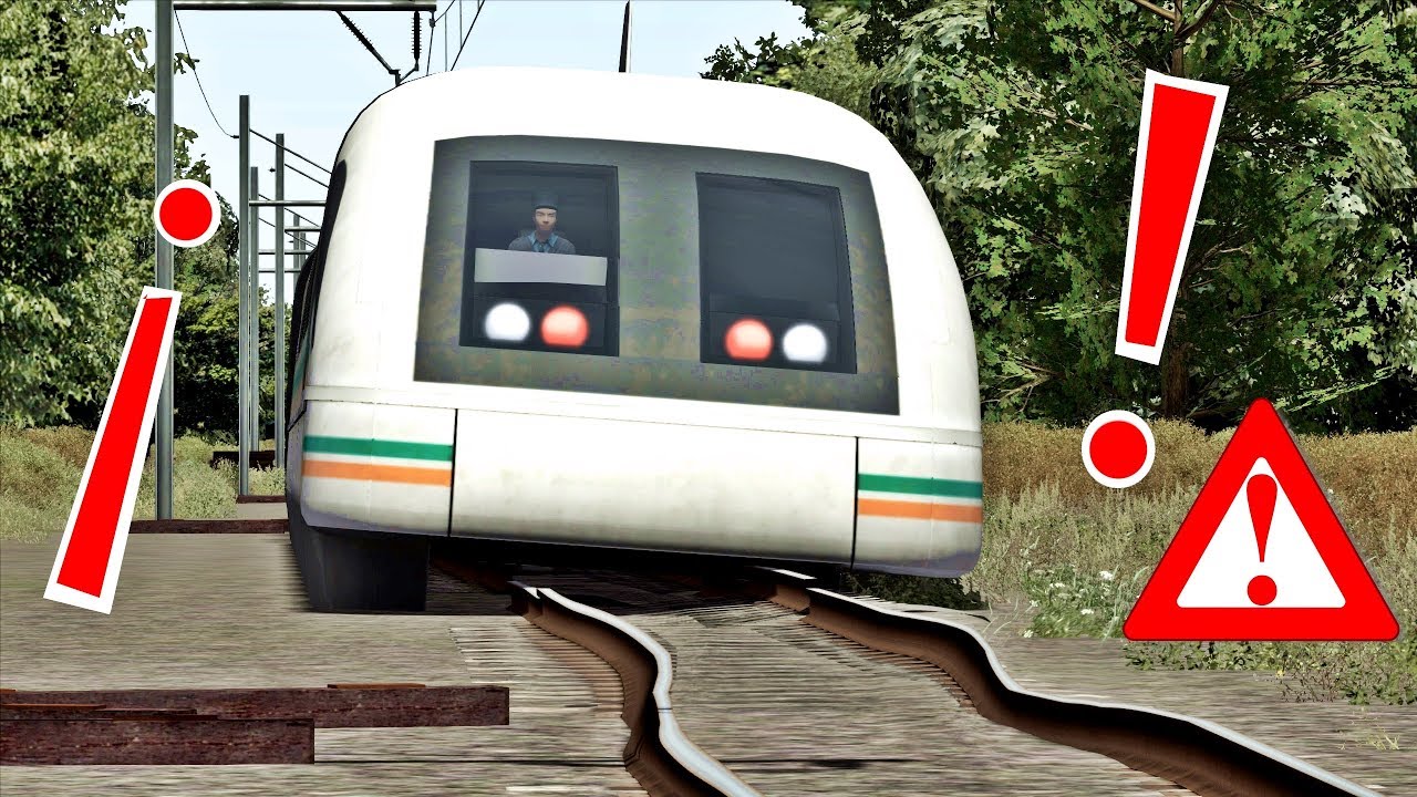 MAGLEV TRAIN FOR THE WORST TRACKS⚠️🚫