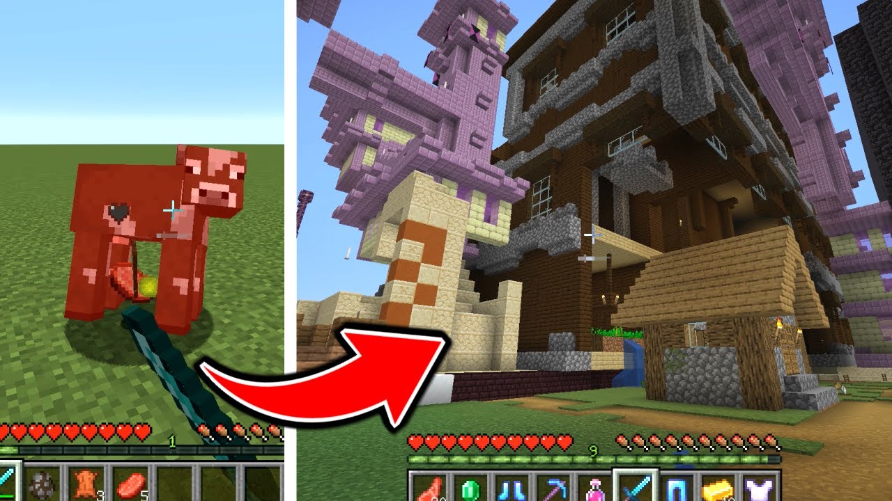 モブを倒すと構造物が出現する世界でサバイバルしたらヤバすぎた【マイクラ】