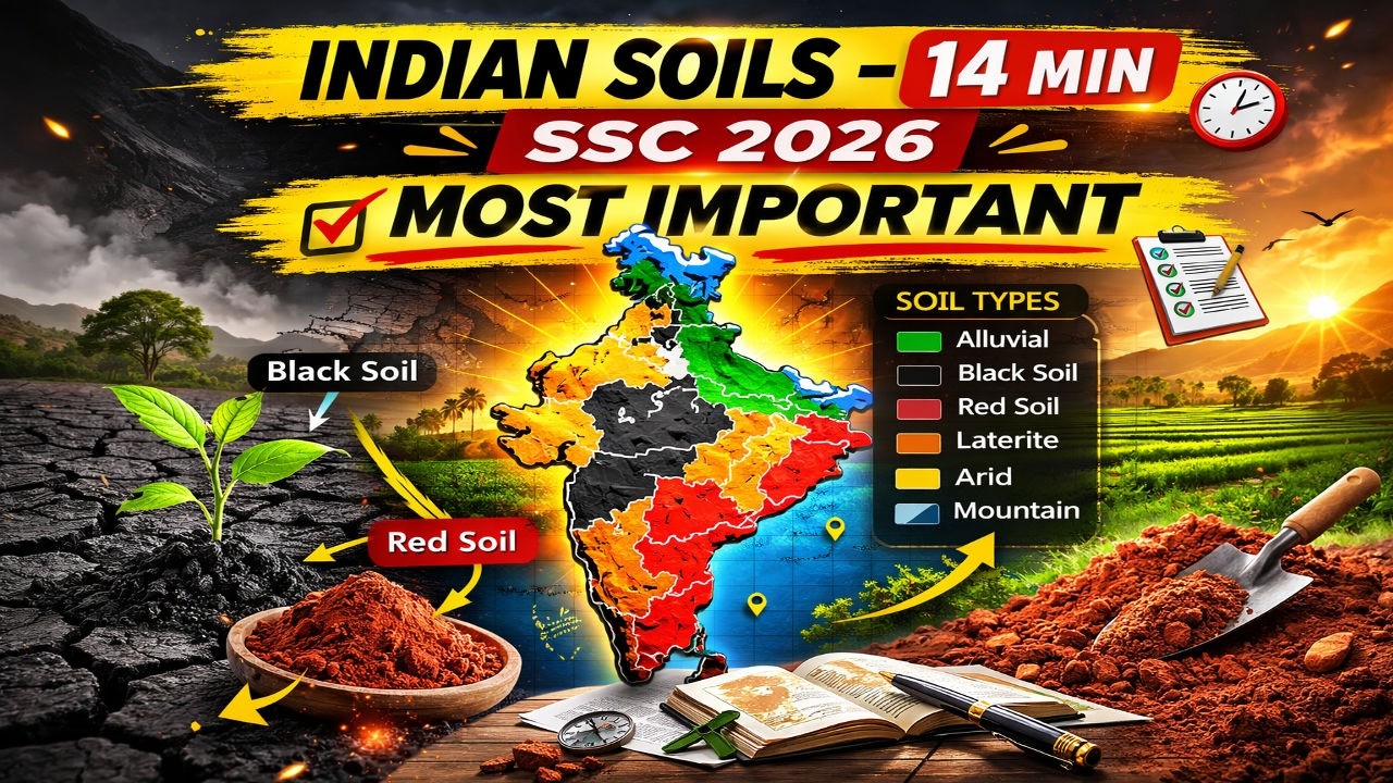 Indian Soils Explained in 14 minutes 🔥| Alluvial, Black, Red, Laterite |Geography by GS Samjho