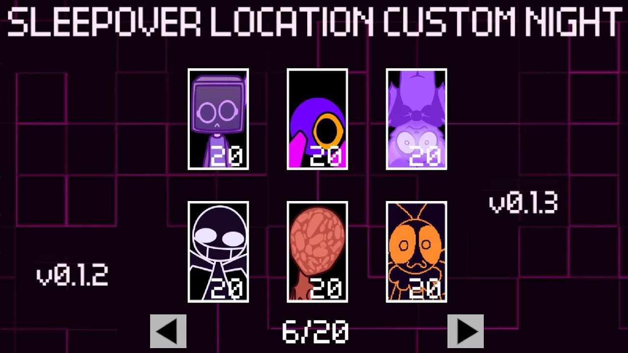 Sleepover Location Custom Night | 6/20 Mode