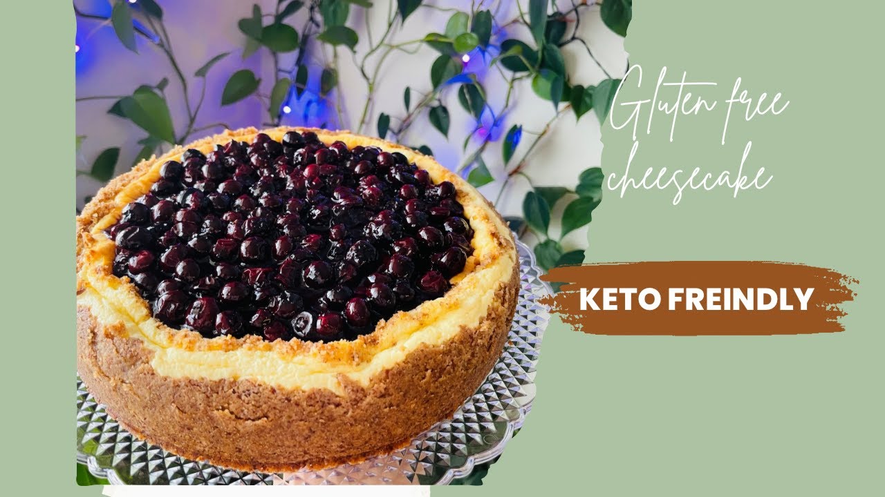 Keto Blueberry Cheesecake | Sugar-Free & Gluten-Free Recipe