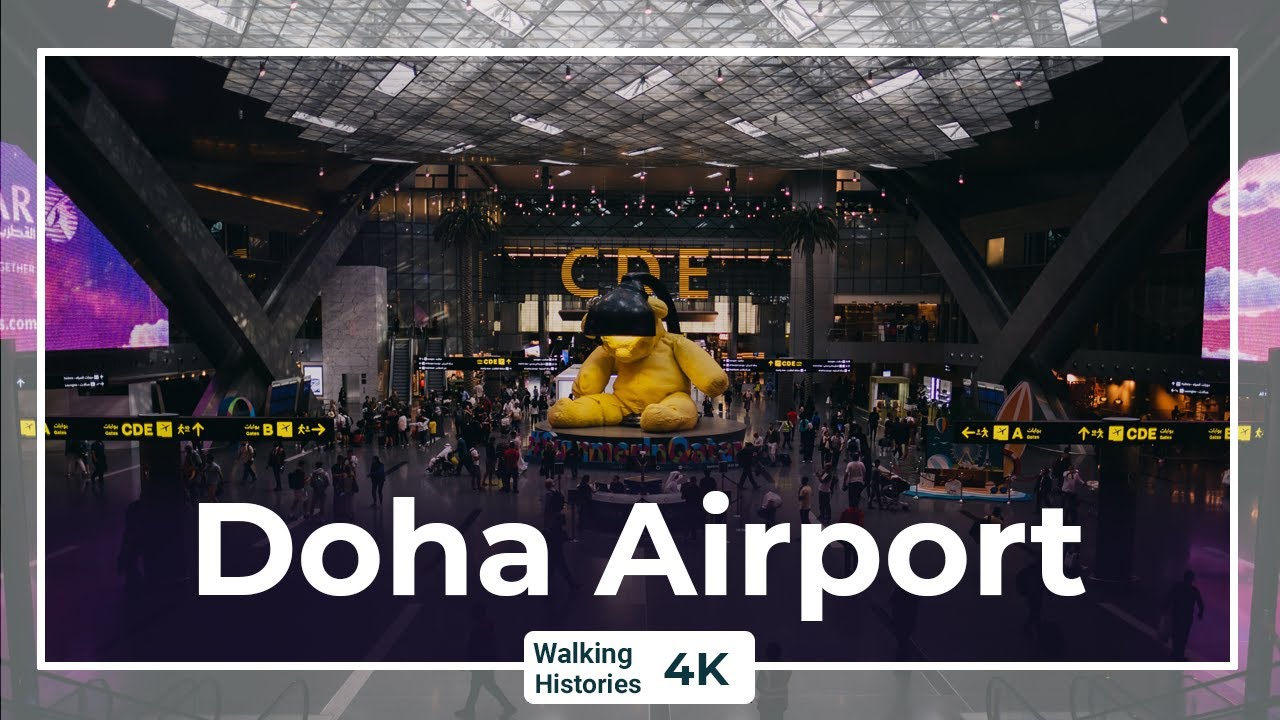 Hamad International Airport 2023 | 4K Walking Tour Doha, Qatar (Gates A&B + Duty Free)