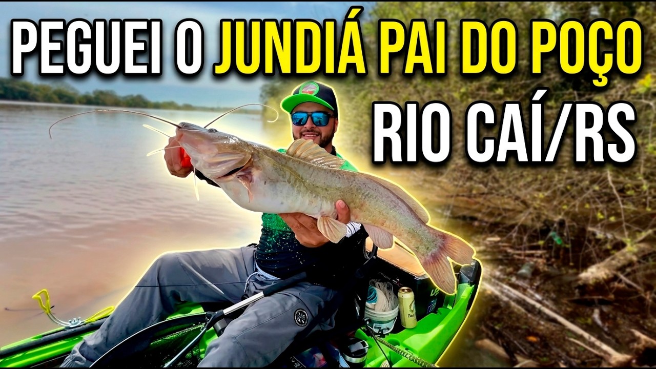 PEGAMOS O LENDÁRIO JUNDIÁ PAI DO POÇO! 😳 Rio Caí - Nova Santa/Rita